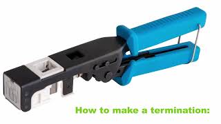 How To Use The VGC™ One Step Termination Tool For CAT5e And CAT6 Keystone Jacks [upl. by Bethena]