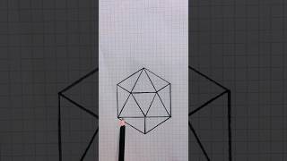 رسم هندسي سهل وبسيط😍 simple and3D✓easy geometric drawing karimtv [upl. by De Witt]