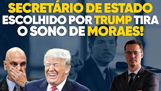 A casa caiu Alexandre de Moraes não dorme mais com novo Secretário de Estado de Trump [upl. by Yenhpad]