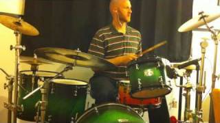 Linear half time shuffle groove and lick drum lesson [upl. by Odradlig]