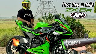 Kawasaki ZX6R M4 Exhaust Installation  Wheels On Drugs [upl. by Elodie947]