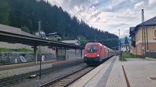 Einfahrt des EuroCity 1215 am 13072024 in Bad Gastein [upl. by Rosabel284]