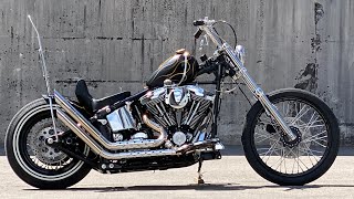 Harley Davidson FLSTC selfmade Chopper  Bobber [upl. by Vasta997]