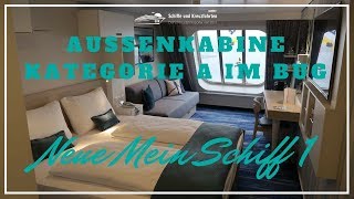 Mein Schiff 1 Aussenkabine Kategorie A im Bug  8000 [upl. by Enyehc]