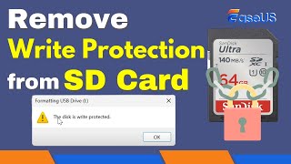 Remove Write Protection From SD Card The disk is write protected [upl. by Akel]