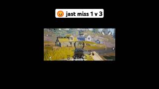 😡 jast miss 1v3 wait for end dont forget like and subscribe bgmi agastyakannadiga1 [upl. by Gnay212]