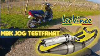 Yamaha  Mbk Jog RR Testfahrt  Leo Vince TT sirkenny1 [upl. by Oicnoel]