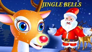 Jingle Bells with Lyrics  Christmas Songs and Carols  shubhi kids classroom Youtube [upl. by Nolava393]