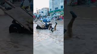 rainwater heavyrain bikers students comedy funny satyamkotakonda shorts viralvideo [upl. by Finny]