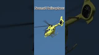 Normal Helicopter vs Racershorts aviation helicopter racer trending flying airbus top [upl. by Eiryt]