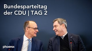 CDUBundesparteitag aus Berlin Tag 2  ua mit Grundsatzprogramm und Söder CSU  070524 [upl. by Ludlew]