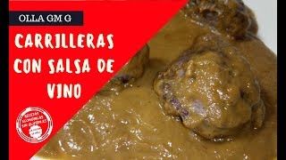 🥩🍷 Carrilleras de cerdo con salsa de vino y manzana en Olla GM G y Olla GM H 🍏🥩🍷 [upl. by Paxon816]