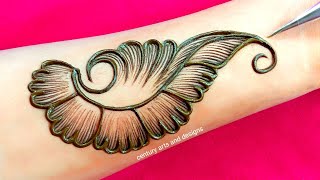 Very beautiful front hand mehndi design  Easy mehndi  mehndi ka design  mehndi design  mehndi [upl. by Ennaoj525]