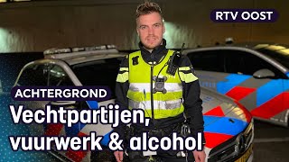 Mee met de politie in Enschede tijdens de jaarwisseling  RTV Oost [upl. by Nylaf]