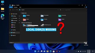 How to fix missing Local disk on Windows 11 Hard Drive Missing Full Guide [upl. by Arielle796]