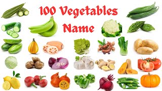 Vegetables Name  100 Vegetables Name and picture in English English Vocabulary [upl. by Lachlan]