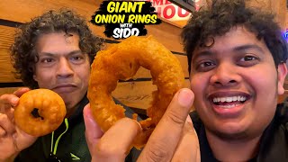 Giant Onion Rings in America  Irfans View [upl. by Leksehcey]