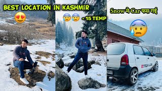 Finally Snow मिल गई ❄️ 15🥶Best Location In Kashmir ❤️ Delhi To Kashmir Road Trip Tarun vlogs [upl. by Almeeta]