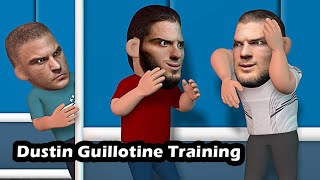 Khabib trains Makhachev for Dustins Guillotine [upl. by Aida]