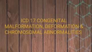 Icd guidelines for congenital malformation deformation amp chromosomal abnormalities malayalam [upl. by Alledi166]