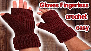 Learn to Crochet the Most Elegant Fingerless Gloves for Men 🧤 [upl. by Reggie]