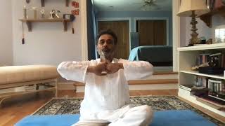 Simple yogic breathing techniques  Простая техника йогического дыхания Pankaj Vedant [upl. by Amary]