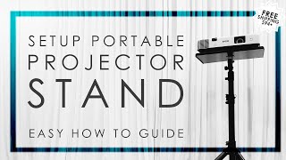 HOW TO SETUP PORTABLE PROJECTOR STAND RENTALS [upl. by Roberts376]