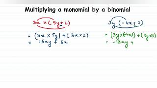 How to multiply monomial by binomialAlgebraic expression and identities Class 8th  Axiom 1729 [upl. by Slocum]