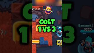 COLT 😱 1 VS 3 brawlstars shorts supercell [upl. by Meyeroff]