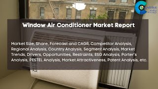 Window Air Conditioner Market Report 2024 Forecast Market Size amp Growth [upl. by Anividul]