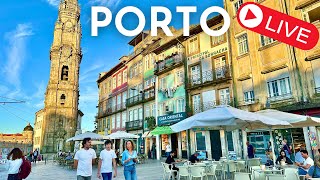 🔴 PORTO Portugal LIVE exploring Torre Clérigos and downtown PORTO [upl. by Llertak438]