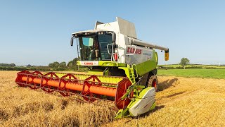 Combine Spring Barley  Claas Lexion 570TT [upl. by Onairpic]