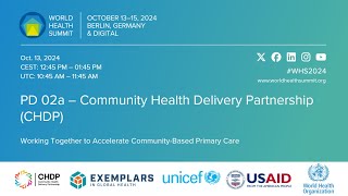 PD 02a – Community Health Delivery Partnership CHDP [upl. by Nwahsiek]