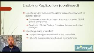 Lesson 11 Setting Up MySQL Replication  UniversalClass MySQL Course [upl. by Pleasant609]