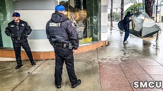 Rain or Shine Legion Securitys Vigilant Presence Deters Public Camping in Downtown Santa Monica [upl. by Frances]