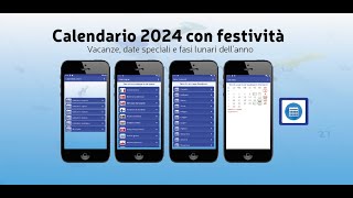 Calendario 2024 con festività [upl. by Venu604]