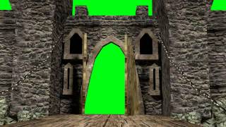 green screen castle door opening free [upl. by Quickman]