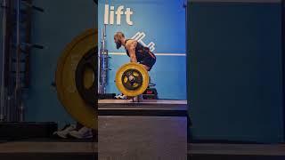 Banded Trapbar deadlift 175kg x3 reps 85kg bw [upl. by Eilarol]