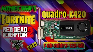 Quadro K4201GBGddr3128BitGamingSpacsPriceTest In 2023In Hindi [upl. by Jamil]