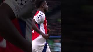 BUKAYO SAKA BURIES HIS PENALTY VS CP SPORTING 🤩 [upl. by Aicetal]