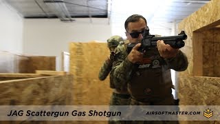 Jag Arms Scattergun Gas Shotgun Quick Review with CQB Russian [upl. by Inalaeham]