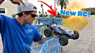 New RC Car Hosim 110 Brushless Remote Control Truck 4WD Review [upl. by Adihaj]