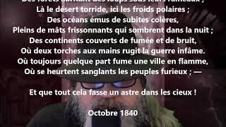 Une terre au flanc maigre âpre avare inclément  Victor Hugo lu par Yvon Jean [upl. by Filippa54]