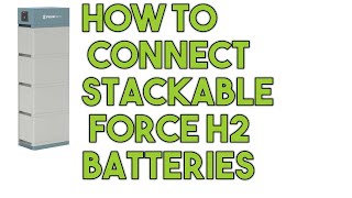 ENG How to connect Pylontech STACKABLE FORCE H2 High Voltage [upl. by Sukhum]