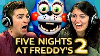 FIVE NIGHTS AT FREDDYS 2 Teens React Gaming [upl. by Misti398]