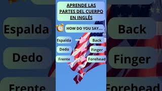 🗣️Aprende las Partes del cuerpo🇺🇸english inglesrapidoyfacil englishlanguage [upl. by Crary]