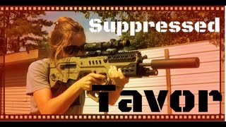 IWI Tavor Bullpup Battle Rifle Review Update Firing With A Suppressor HD [upl. by Akym]