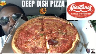 Giordanos Deep Dish Pizza Review  Best Deep Dish Pizza  Chicago Style [upl. by Tai]