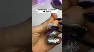 Removing Gel Nails At Home 💅🏻✨ shorts nails gelnails gelx gelxnails nailremoval [upl. by Lisbeth]