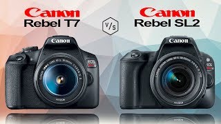 Canon Rebel T7 EOS 2000D vs Canon Rebel SL2 EOS 200D [upl. by Elysee]